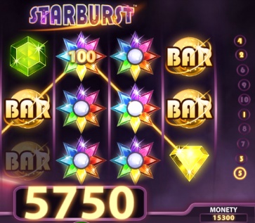 Popularnym slotem online jest Starburst